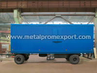 All-welded container unit on chassis: truck mounted